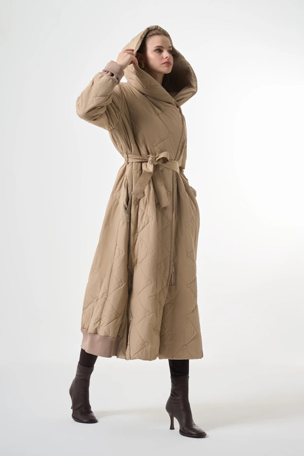 Fermuar Detaylı Şişme Pardesü