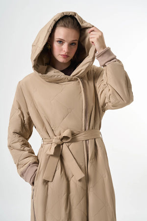 Fermuar Detaylı Şişme Pardesü