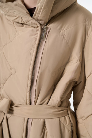 Fermuar Detaylı Şişme Pardesü