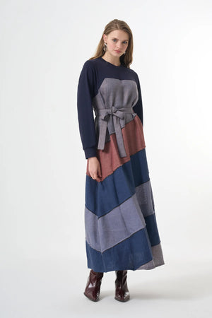 Patchwork Elbise