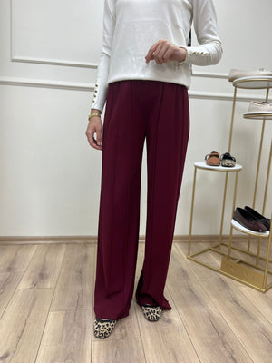 Liora Geniş Paça Örme Pantolon