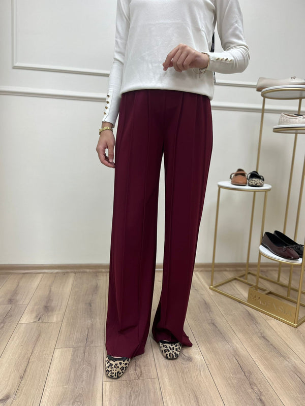 Liora Geniş Paça Örme Pantolon