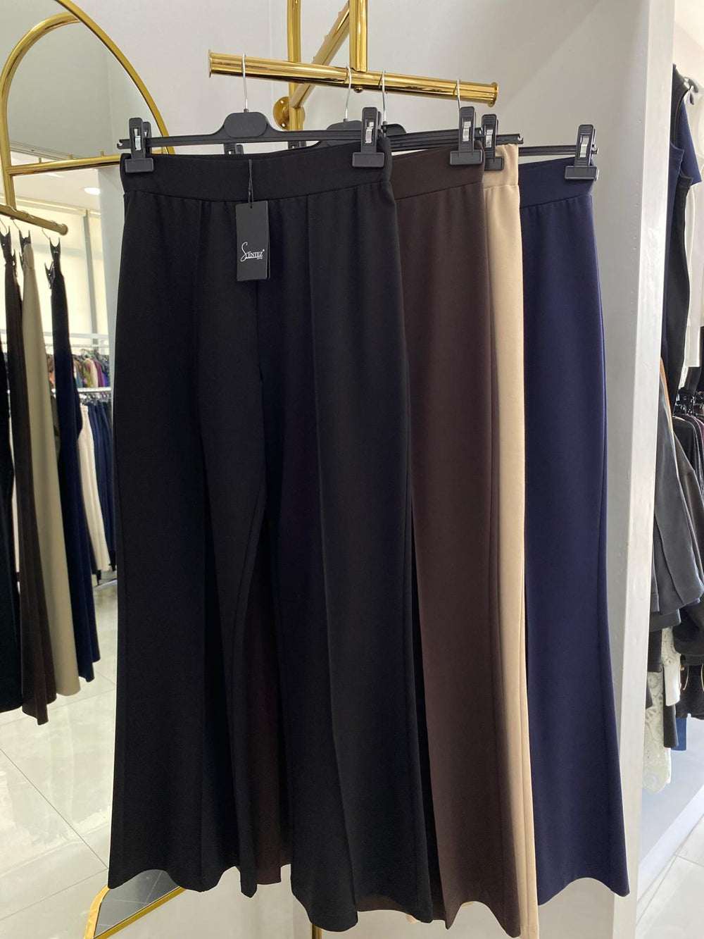 Panega Örme İspanyol Paça Pantolon