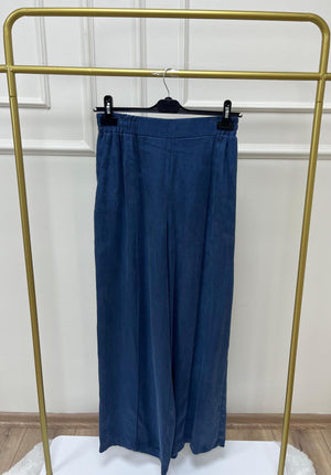 İpek Cupra Geniş Paça Pantolon