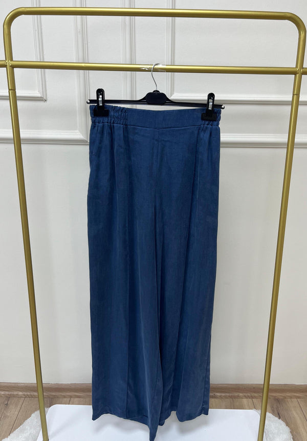 İpek Cupra Geniş Paça Pantolon