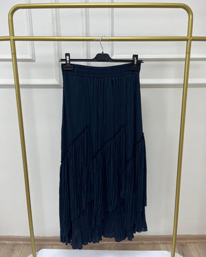 Viola Parçalı Kırıştırma Etek