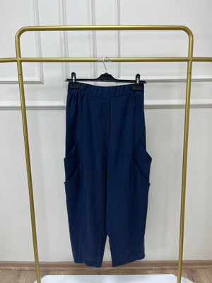 Duti Keten Havuç Pantolon