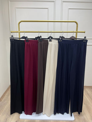 Liora Geniş Paça Örme Pantolon