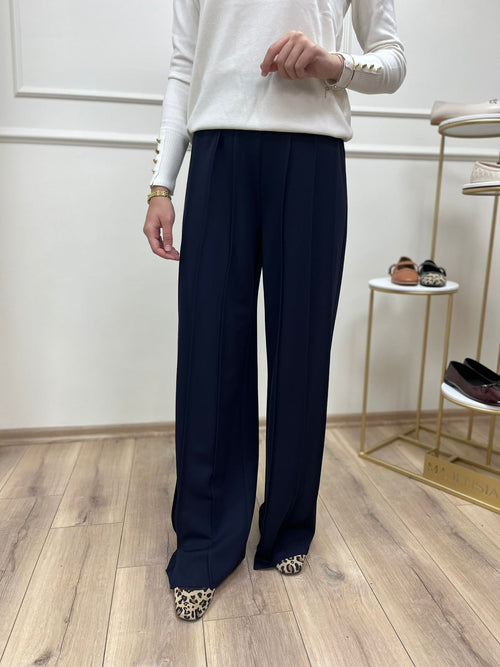 Liora Geniş Paça Örme Pantolon