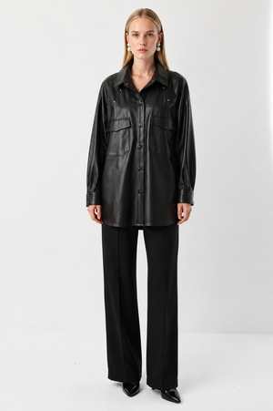 Robalı Ve Cep Detaylı Nero Tunik - Siyah