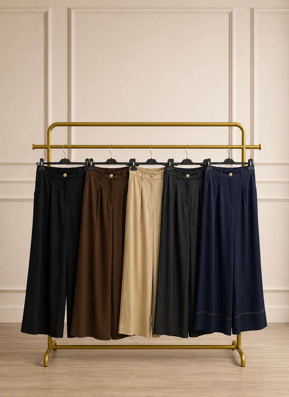 Abelia Kısa Geniş Paça Pantolon