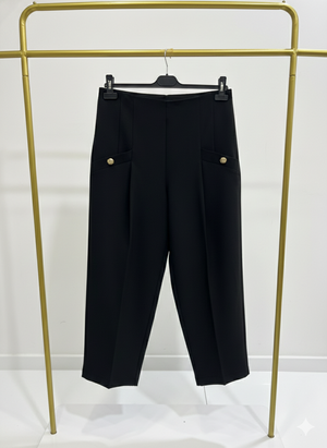 Rosa Önü Pileli Filota Cep Pantolon