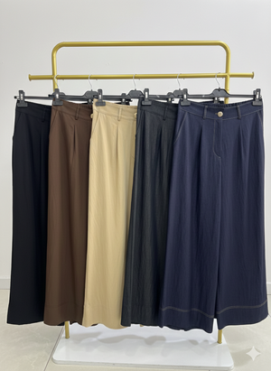 Abelia Kısa Geniş Paça Pantolon