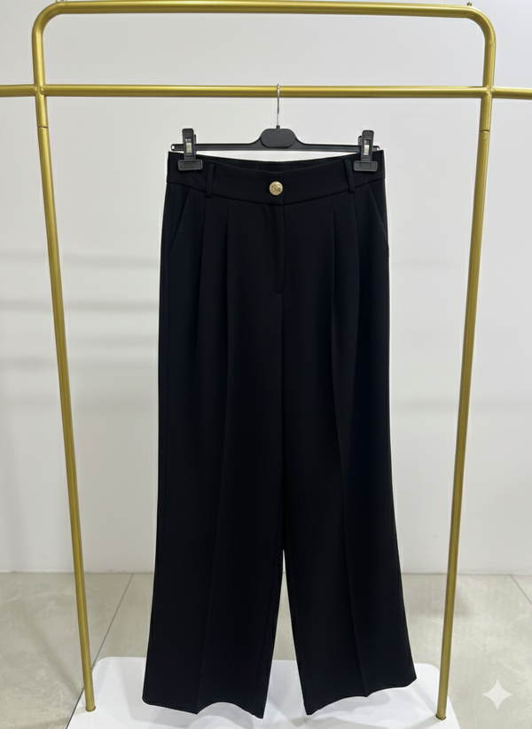 Zirve Palazzo Pileli Geniş Paça Pantolon