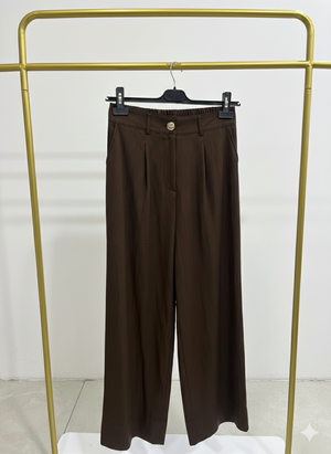 Abelia Kısa Geniş Paça Pantolon