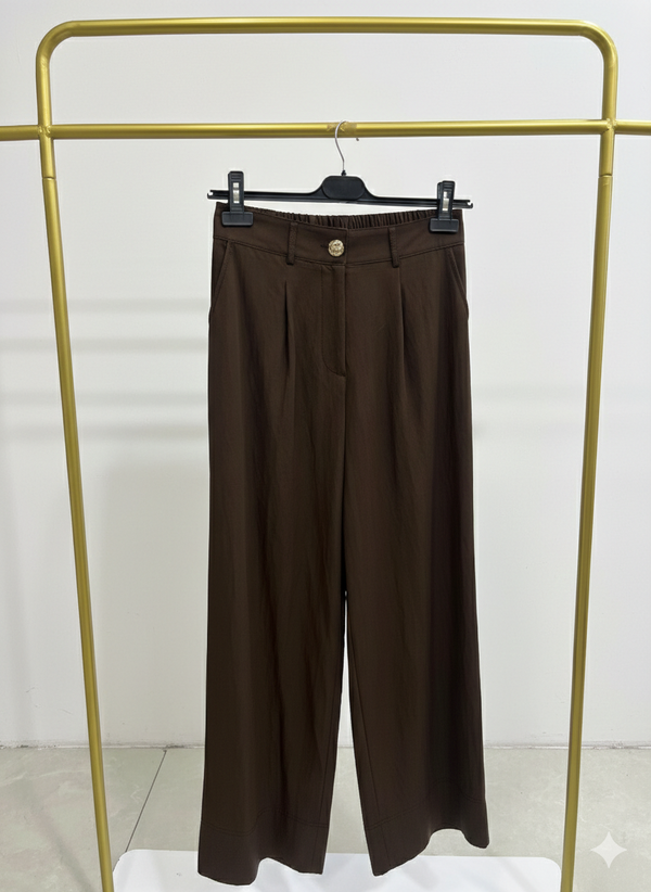 Abelia Kısa Geniş Paça Pantolon