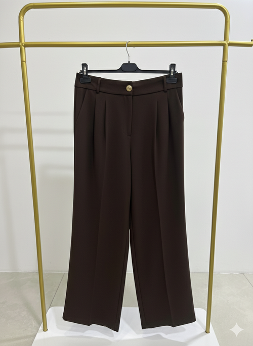 Zirve Palazzo Pileli Geniş Paça Pantolon