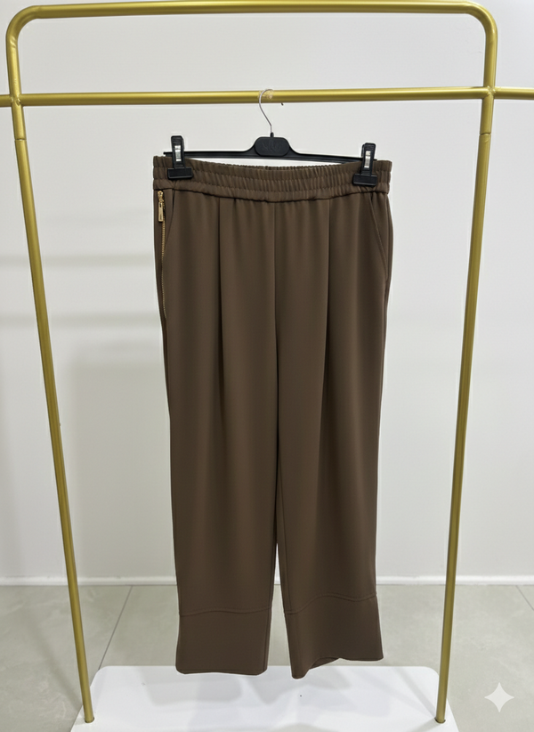 Love Yandan Fermuarlı Pantolon