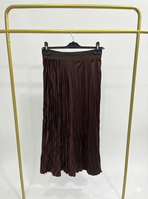 Saten Kırıştırma Etek