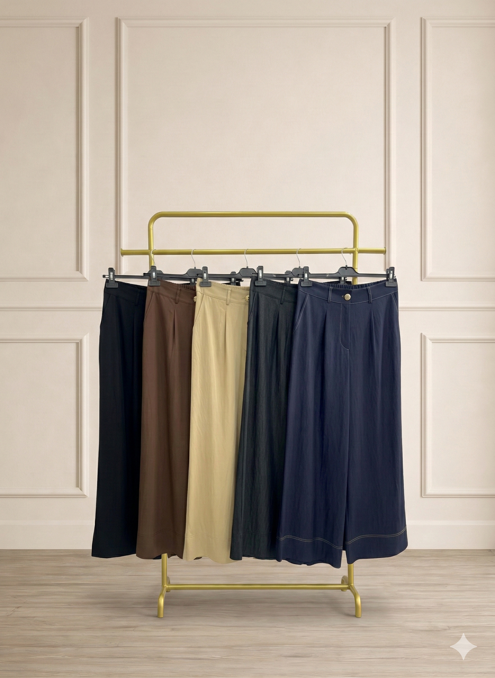 Abelia Kısa Geniş Paça Pantolon