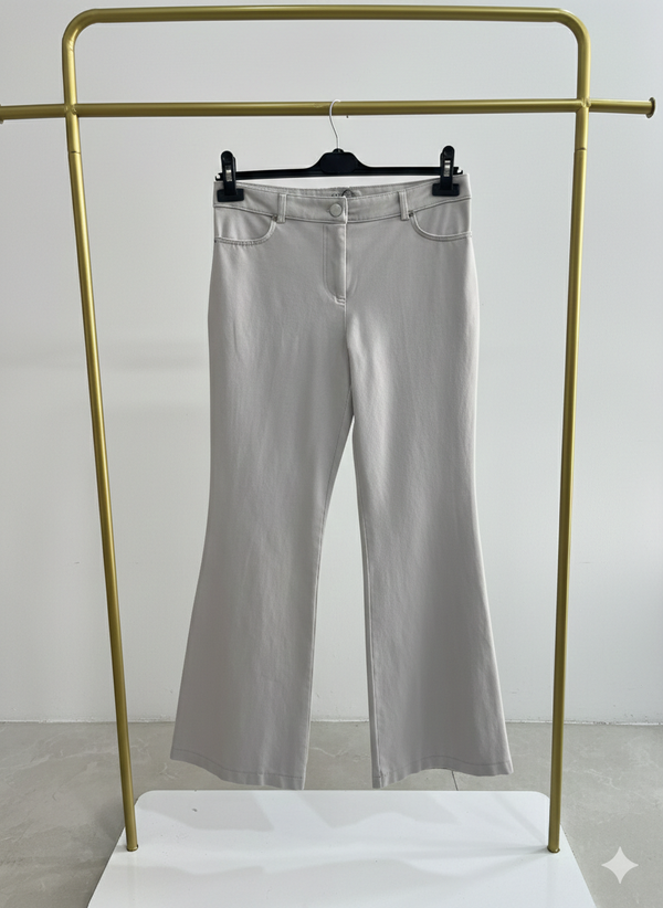 Kanvas İspanyol Paça Pantolon