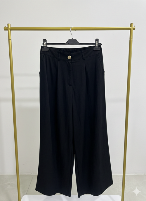 Abelia Kısa Geniş Paça Pantolon