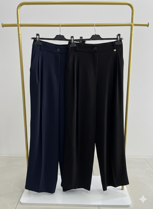 Broom Pileli Palazzo Pantolon