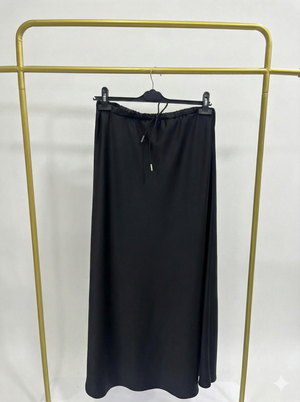 Luna Saten Volanlı Etek