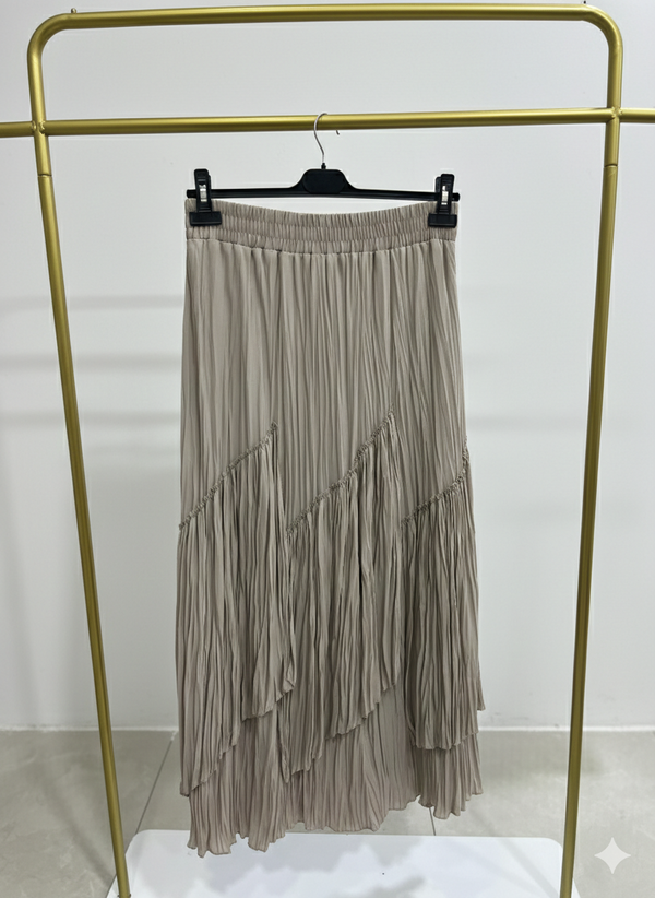 Viola Parçalı Kırıştırma Etek