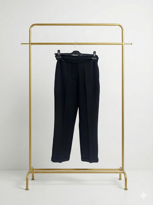 Beli Lastikli İnce Duble Paça Pantolon