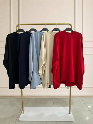 Kol Detaylı Oversize Tunik