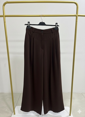 Eyfer Geniş Paça Pileli Pantolon