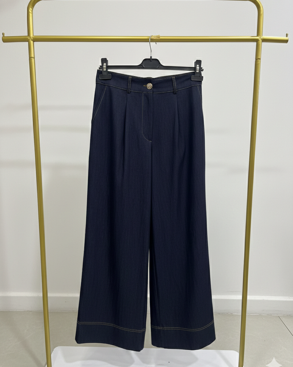 Abelia Kısa Geniş Paça Pantolon