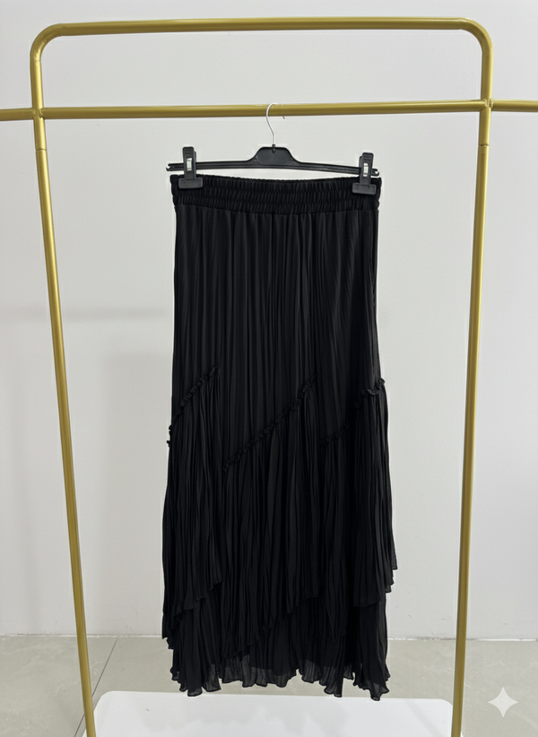 Viola Parçalı Kırıştırma Etek