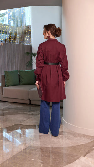 Nervür Detaylı Gömlek