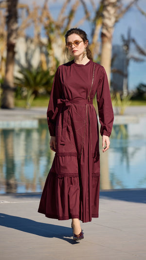 Poplin Patchwork Elbise