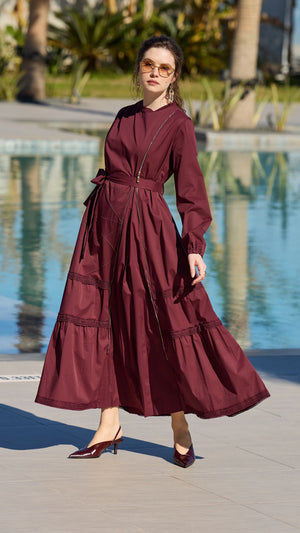 Poplin Patchwork Elbise