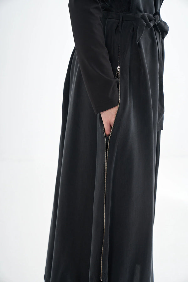 Kuşaklı Cupro Yelek