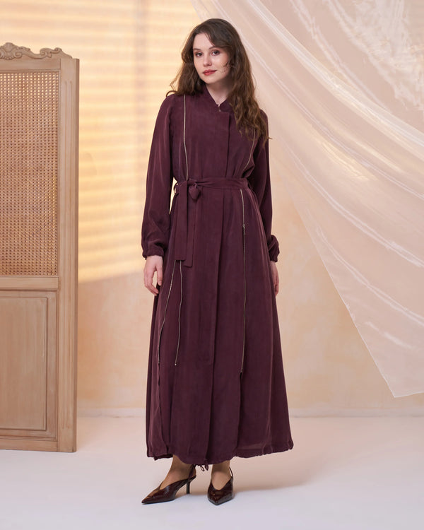 Fermuar Detaylı Pardesü