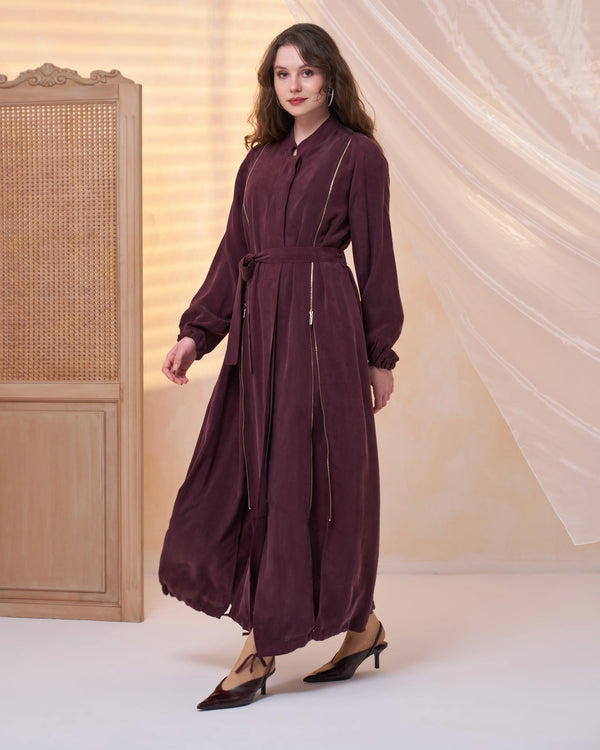 Fermuar Detaylı Pardesü