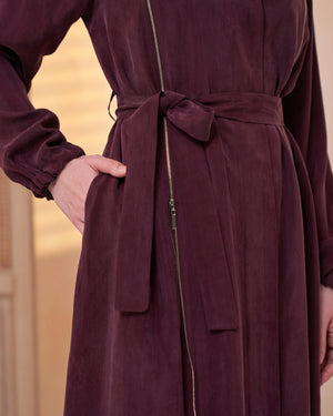 Fermuar Detaylı Pardesü