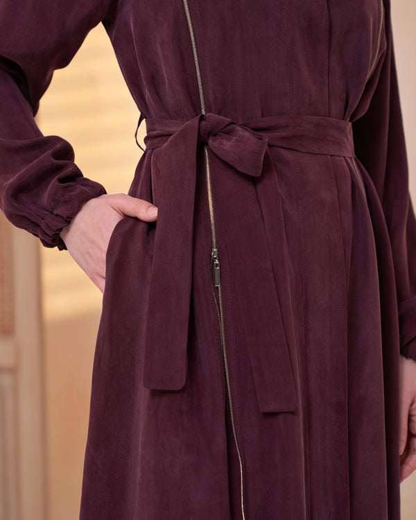 Fermuar Detaylı Pardesü