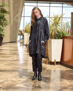 Patchwork Cupro Tunik