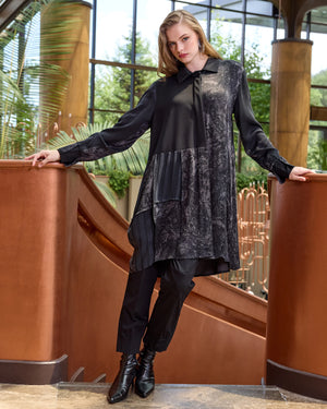 Patchwork Cupro Tunik