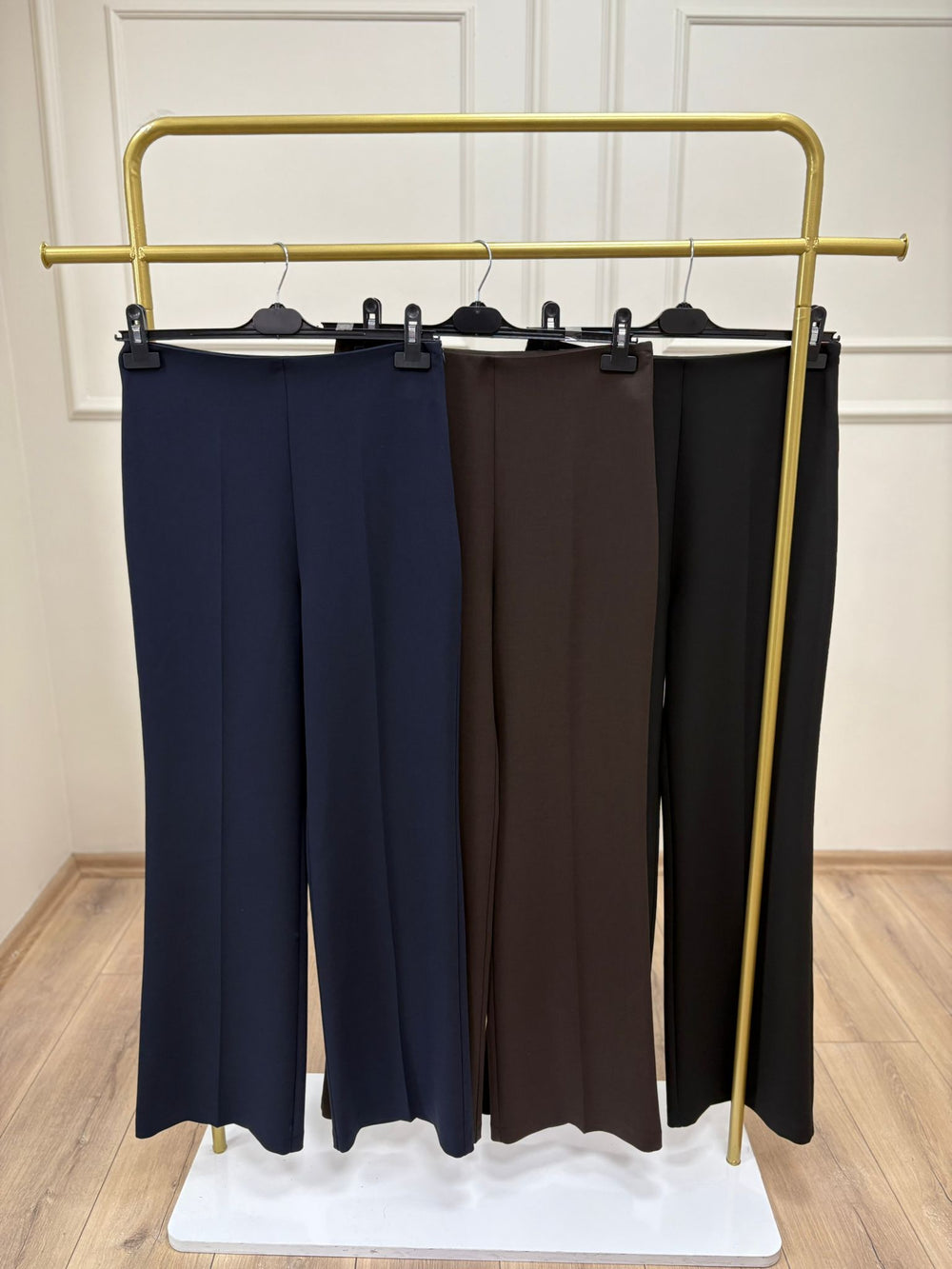 Yüksek Bel İspanyol Paça Pantolon