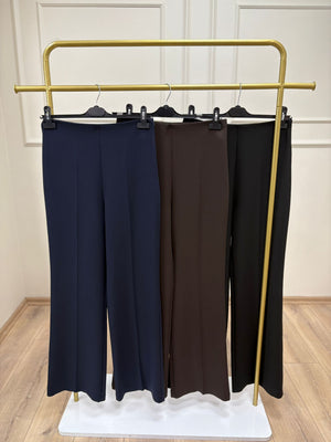 Yüksek Bel İspanyol Paça Pantolon