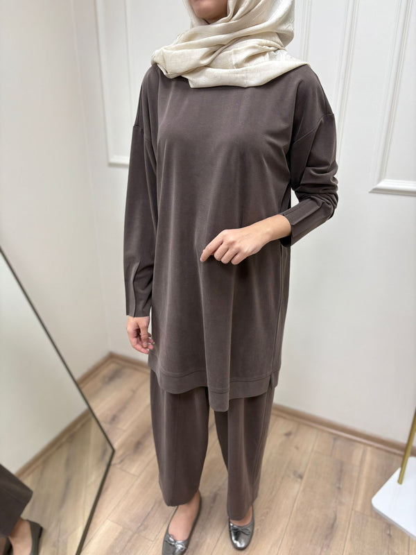 Bol Beli Bağcıklı Pantolon