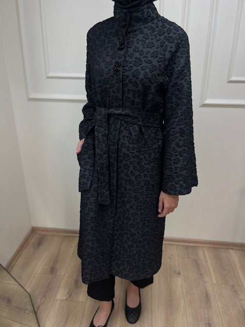 Kabartma Detay Bel Bağlamalı Kap