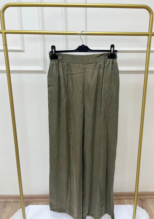 İpek Cupra Geniş Paça Pantolon