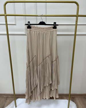 Viola Parçalı Kırıştırma Etek